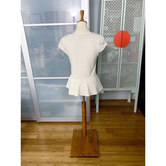 NWOT Anthro Postmark Sweetheart Peplum Dot Blouse - Picture 2 of 10